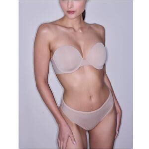 Natori Women's Cafe Minimal Strapless Bra Size 32D